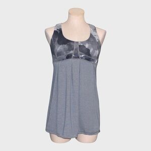 Lululemon‎ Run Your Heart Out Racerback Tank Top Heathered Blurred Grey